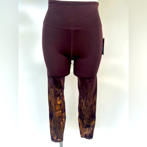 JoyLab 2pc Strappy Back Shine Sports Bra, High-Waisted 7/8 Shine Leggings Size:S - Picture 6 of 16